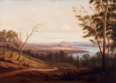 Veduta di Hobart Town da Knut Bull